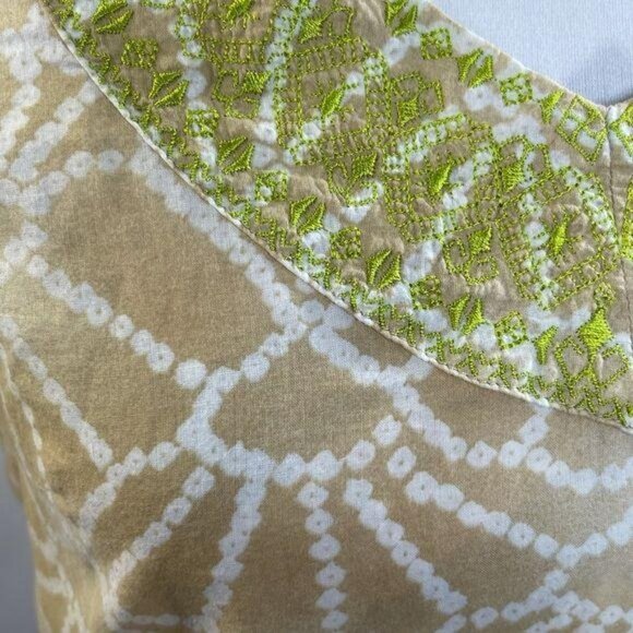 Calypso St. Barth Target 3/4 Sleeve Embroidered Top - Picture 8 of 9